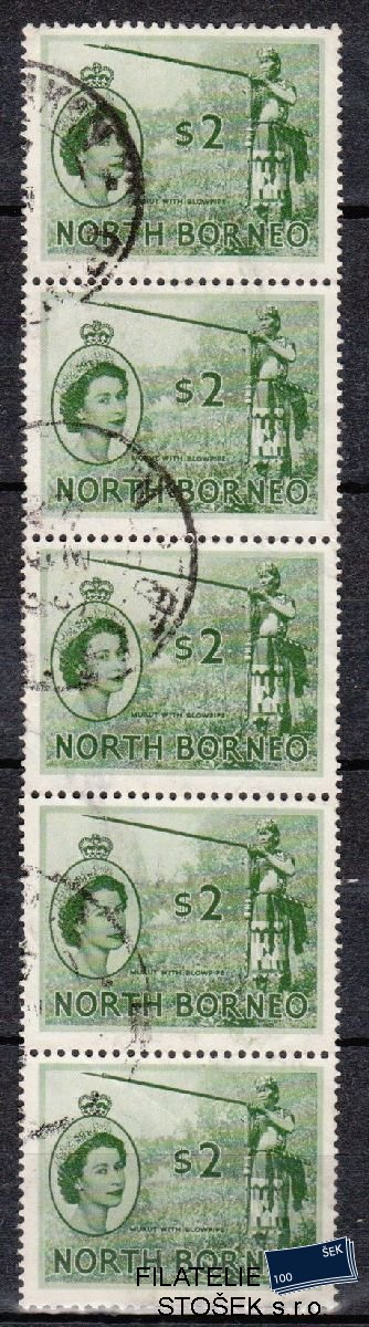 North Borneo známky Mi 306 5 páska