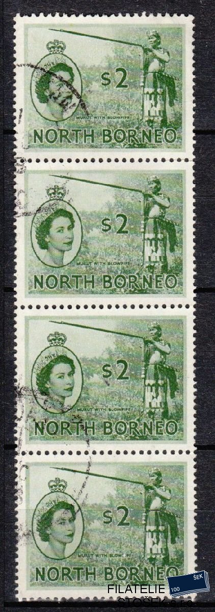 North Borneo známky Mi 306 4 páska