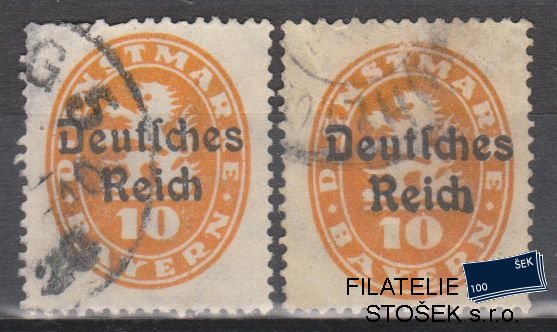 Dt. Reich známky Mi D 35 Sestava
