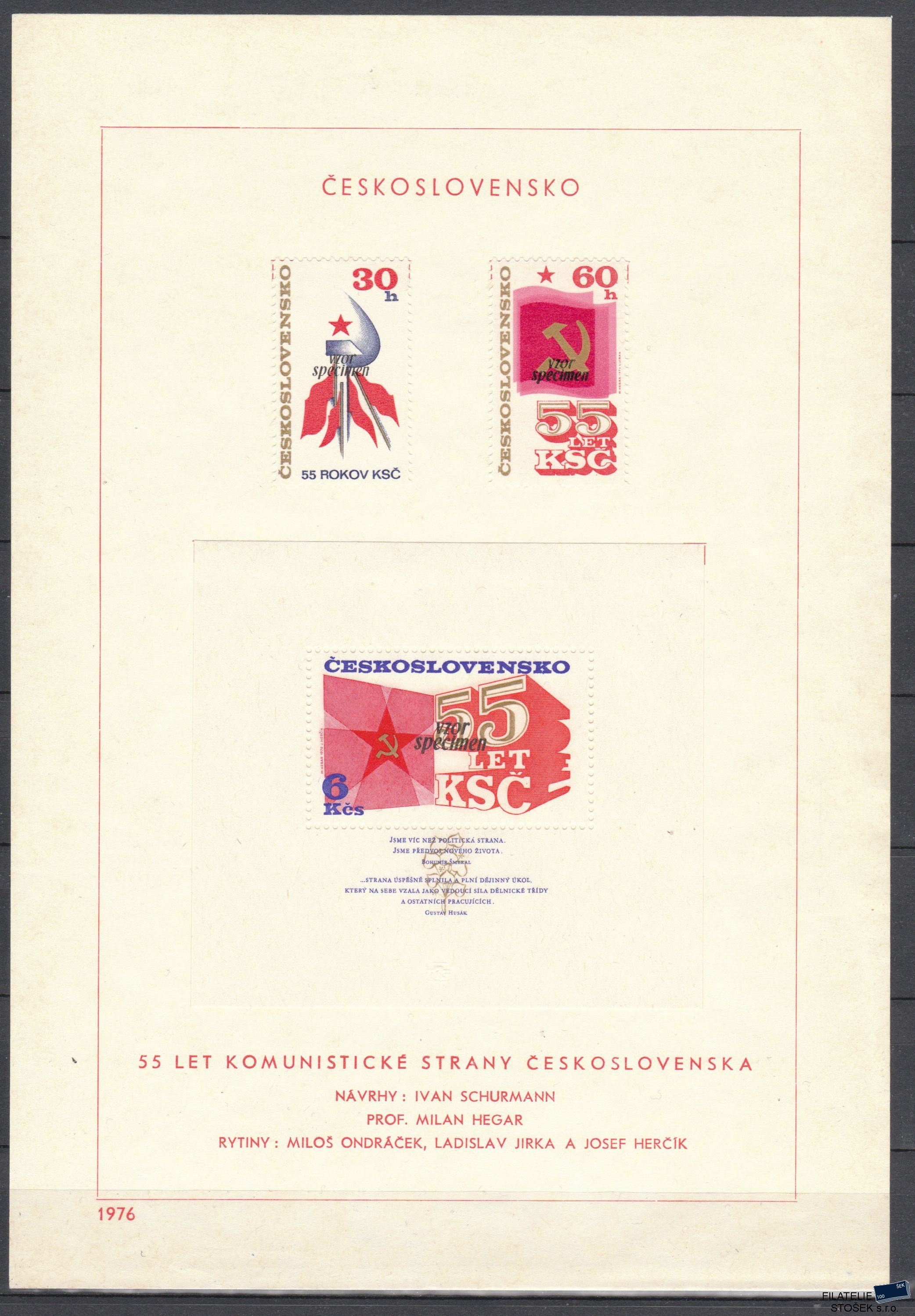 ČSSR známky NL 2203-5
