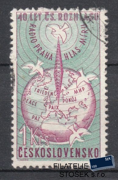 ČSSR známky 1312 Posun zelené
