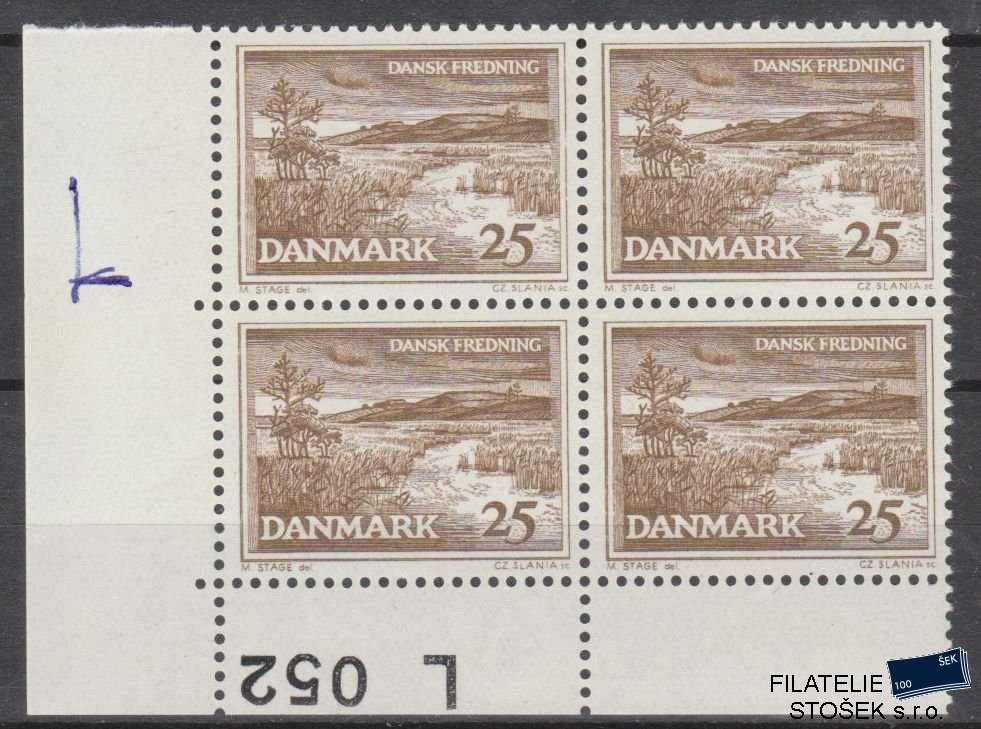 Dánsko známky 425y 4 Blok