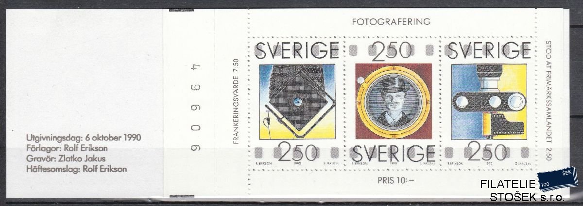 Švédsko známkový sešitek MH 154 - Mi 1630-32 - Nr