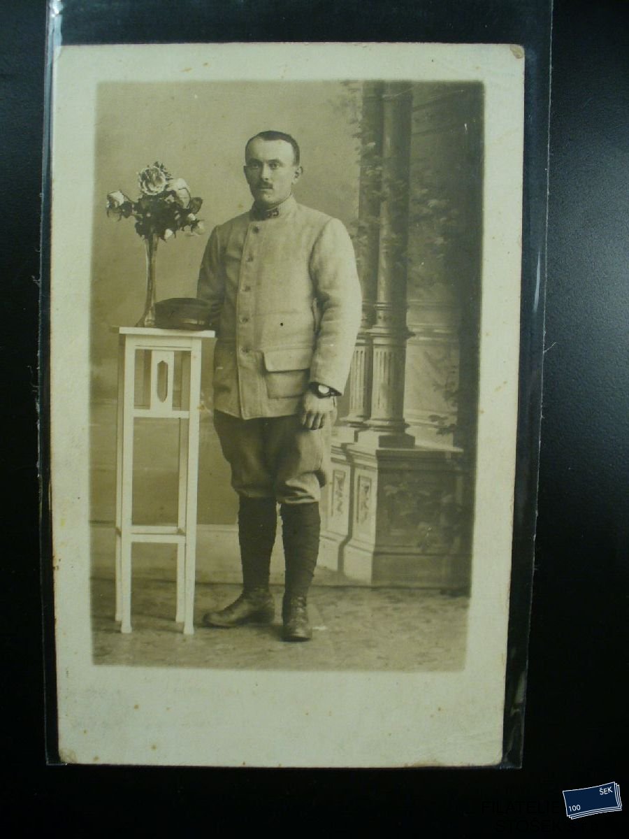Vojenská pohlednice - Fotka vojáka