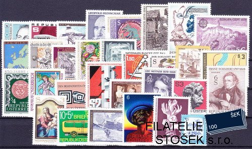 Rakousko známky Ročník 1978 na kartičce A5