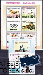 Korea Severní známky Mi 2350-3+Bl.142-3