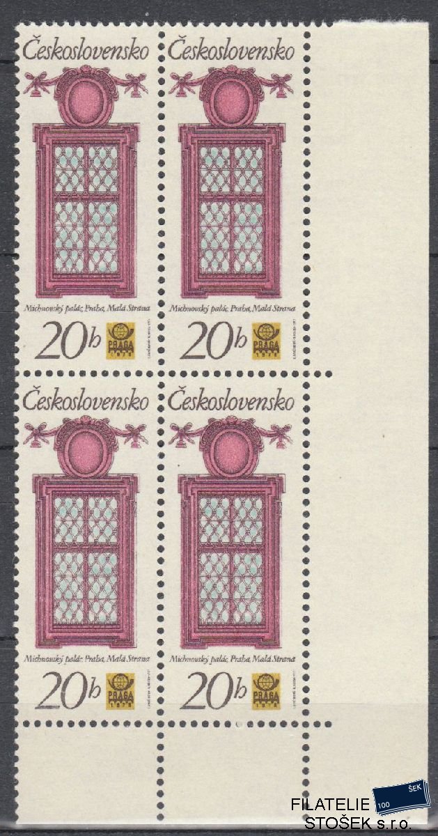 ČSSR známky 2240 4 Blok Rohový