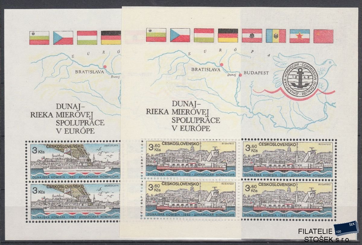 ČSSR známky 2551-52 Aršíky papír FL 2