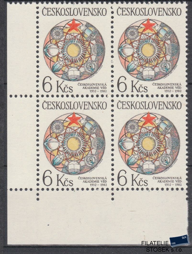 ČSSR známky 2560 4 Blok Rohový