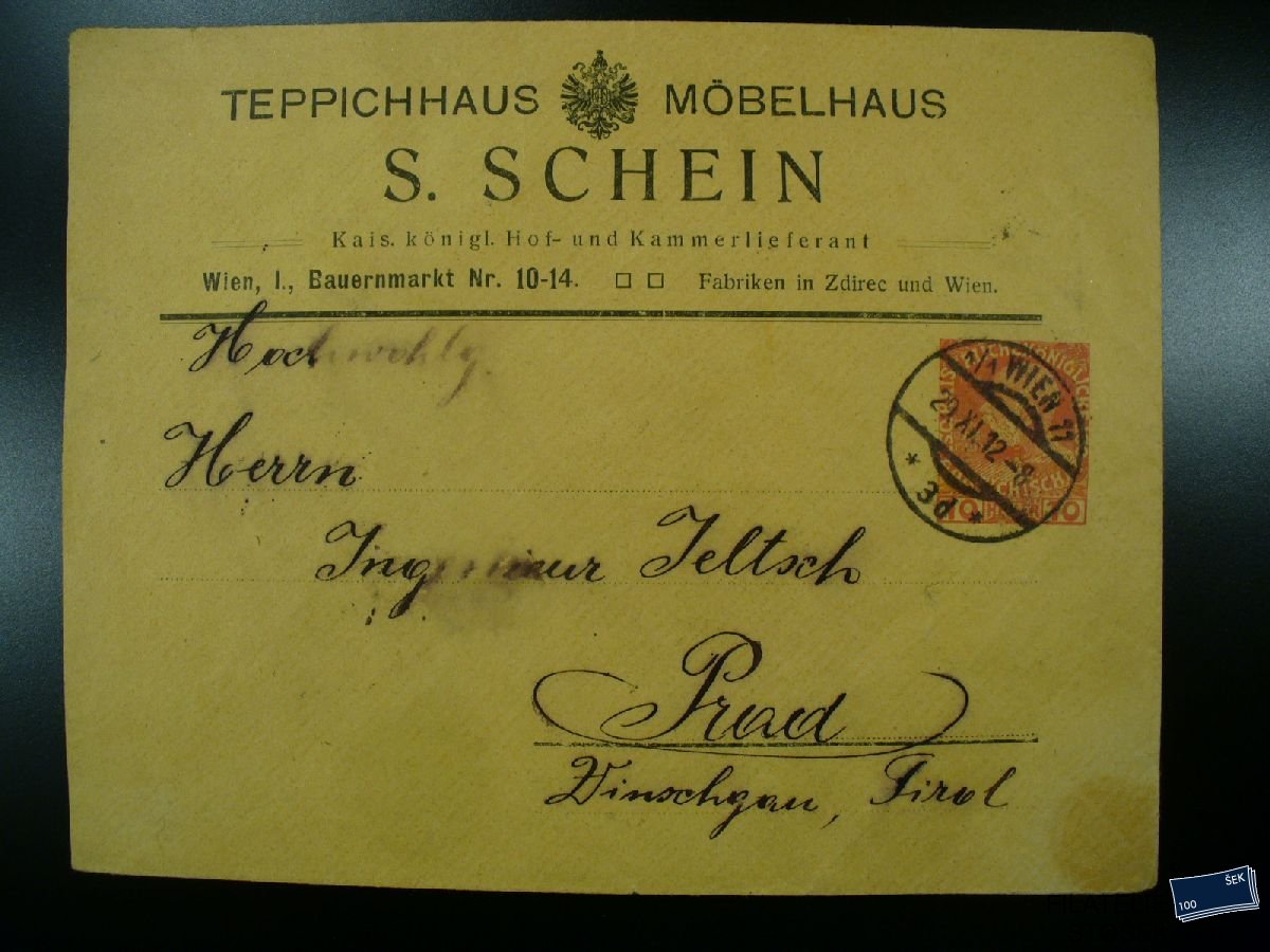Rakousko celistvosti - Reklamní obálka - Teppichhaus - Möbelhaus Schein