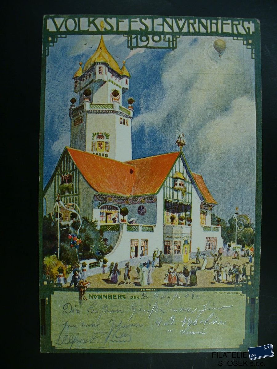 Německo - Nürnberg - Barevná pohlednice