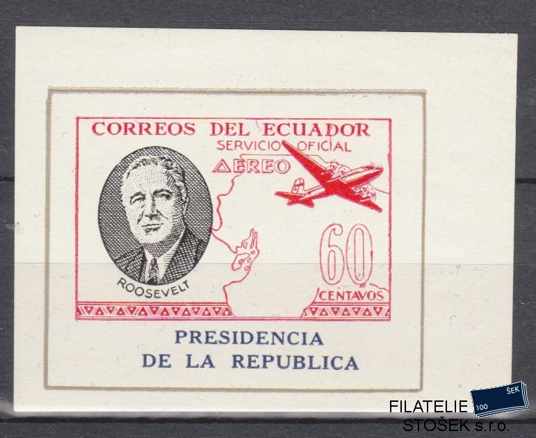 Ecuador známky Mi Blok D3 - Letadla