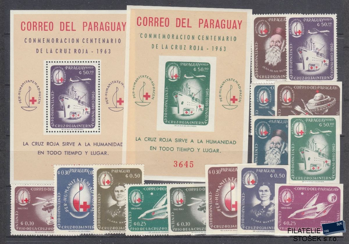 Paraguay známky Mi 1281-94 + Bl 52-53 - Doprava