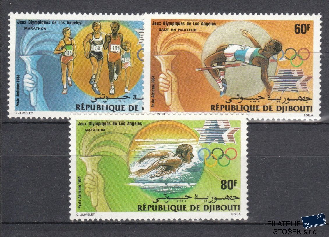 Djibouti známky Mi 409-11 - Olympijské hry