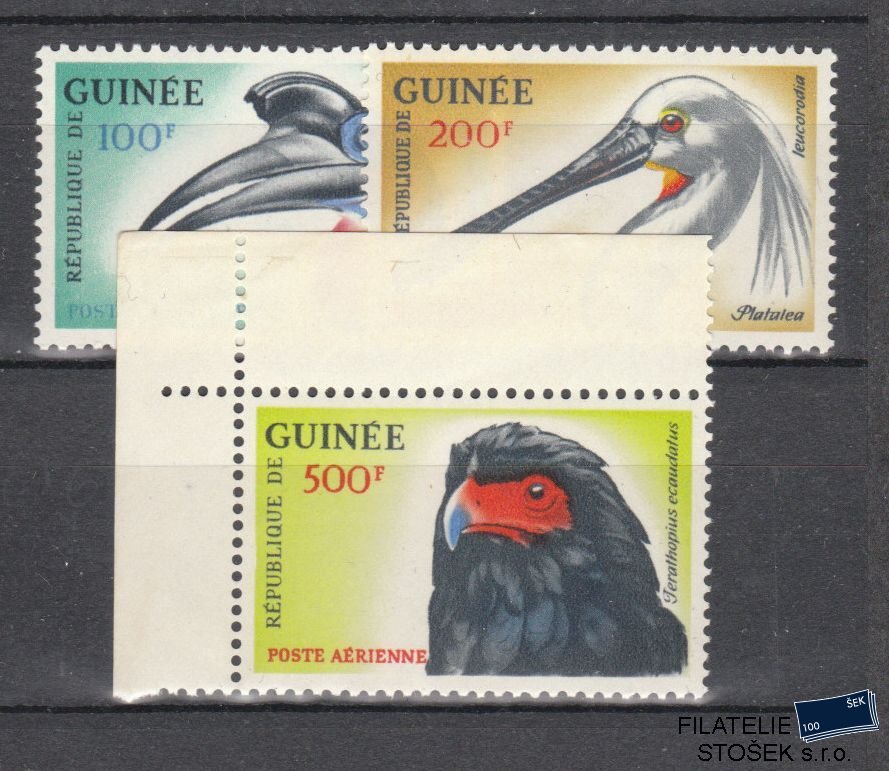 Guinea známky Mi 161-63 NK - Ptáci