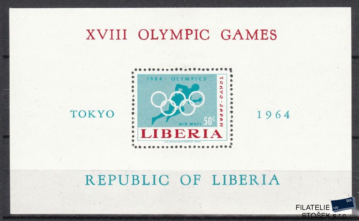 Liberia známky Mi Blok 31 - Olympijské hry