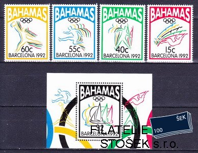 Bahamas známky Mi 0783-6+Bl.67