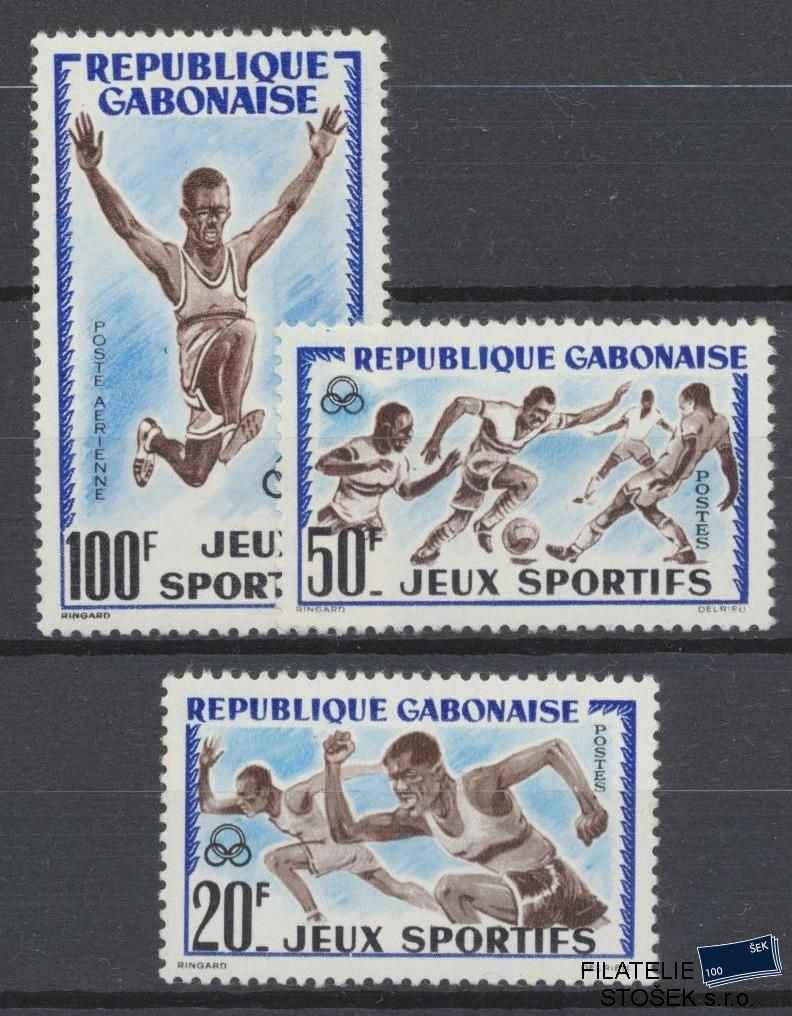 Gabon známky Mi 171-74