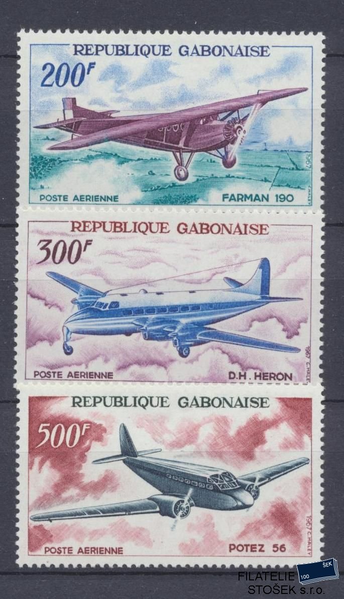 Gabon známky Mi 273-75