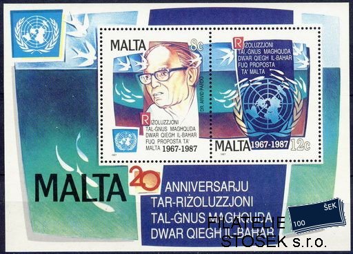 Malta známky Mi Bl.10