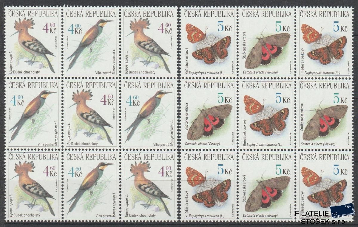 Česká republika známky 209-212 9 Bloky