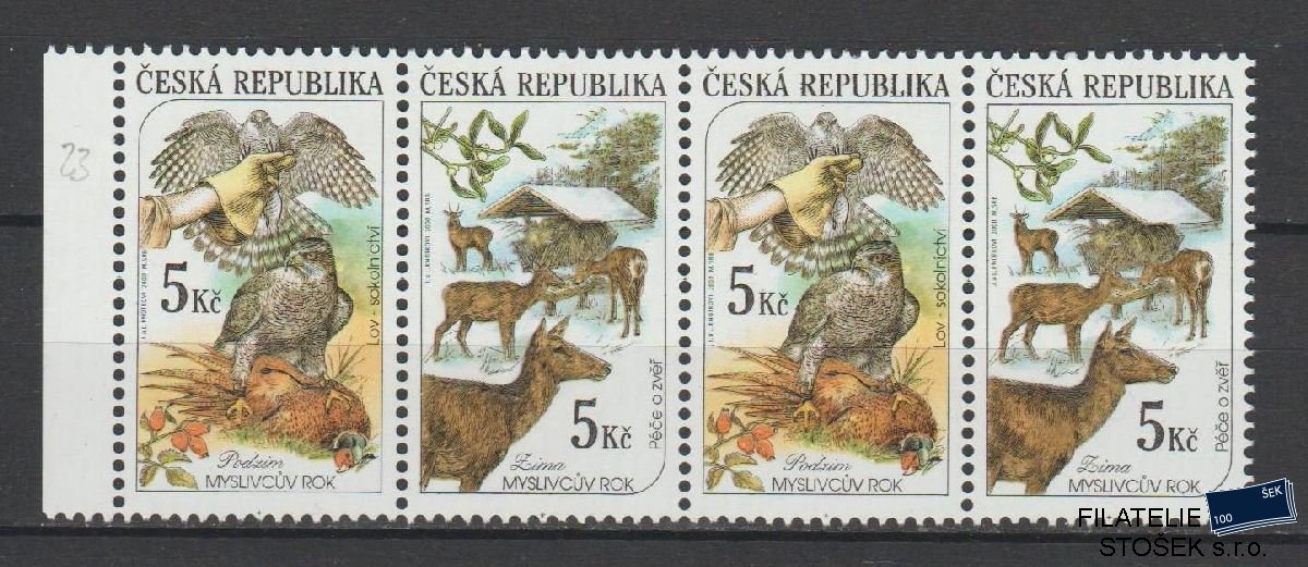 Česká republika známky 273-274 4 Páska - DV 23/1