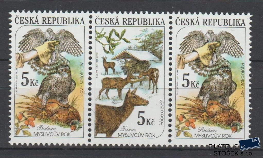 Česká republika známky 273-274 3 Páska - DV 16/2 Ryska v krmelci