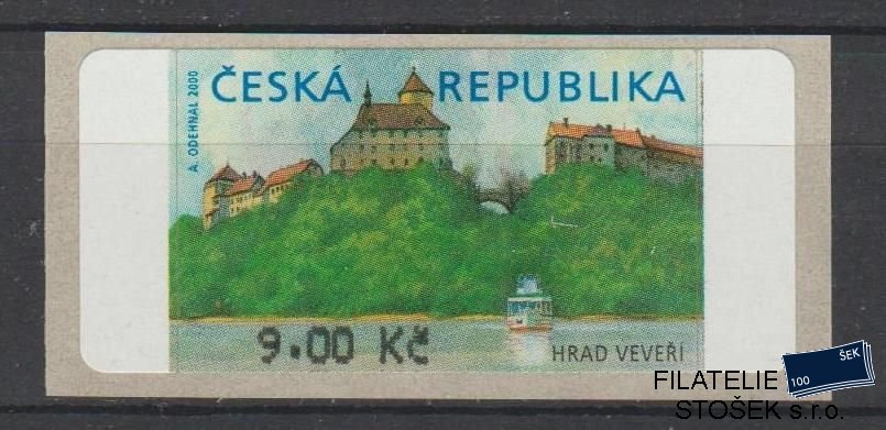 Česká republika známky AT 1 VV - Žlutá skvrna vlevo bez * - 9 Kč