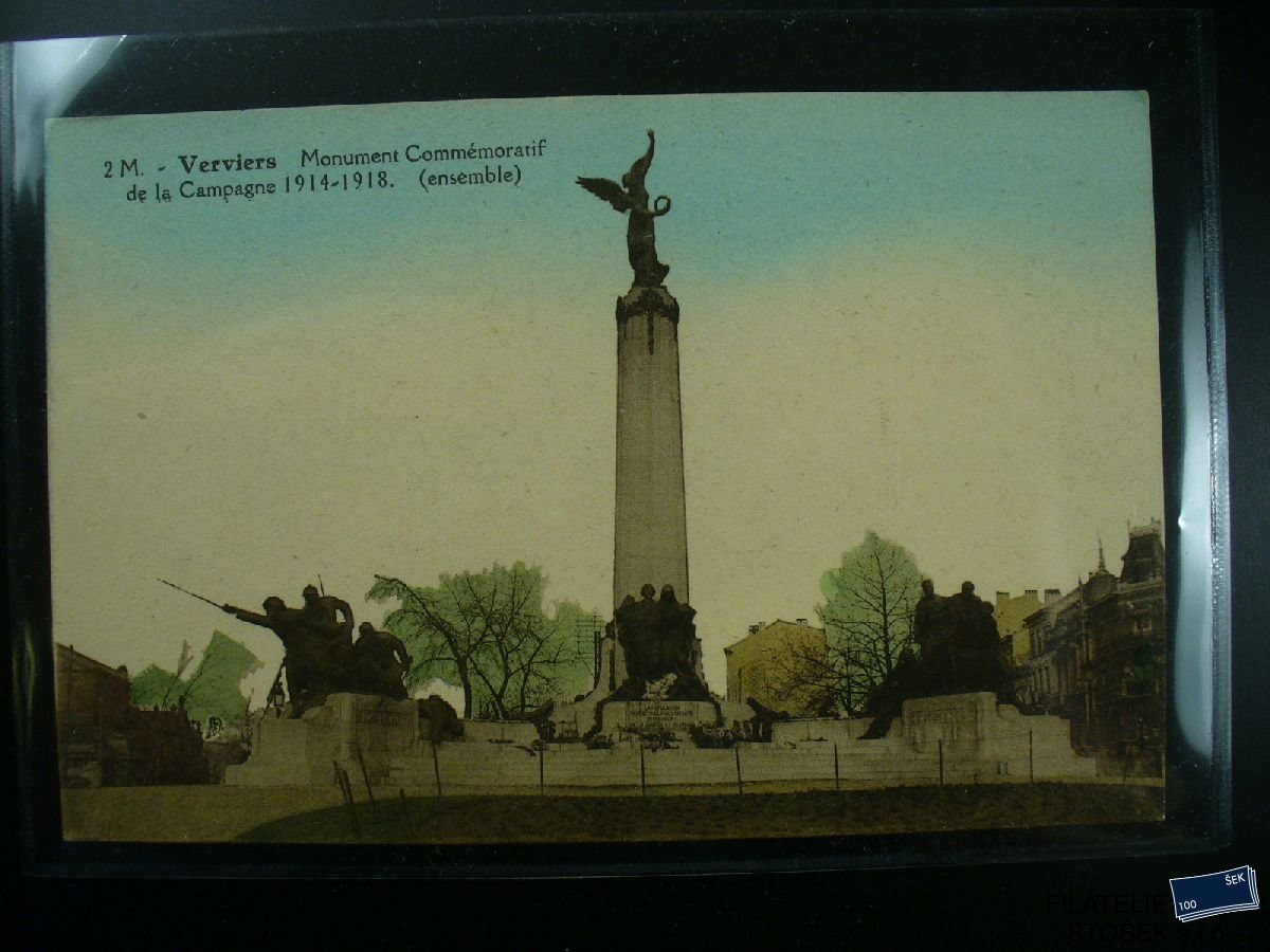 Vojenská pohlednice - Vojenský pomník - Verviers