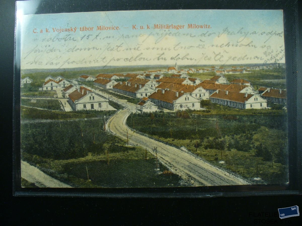 Vojenská pohlednice - Vojenský tábor Milovice