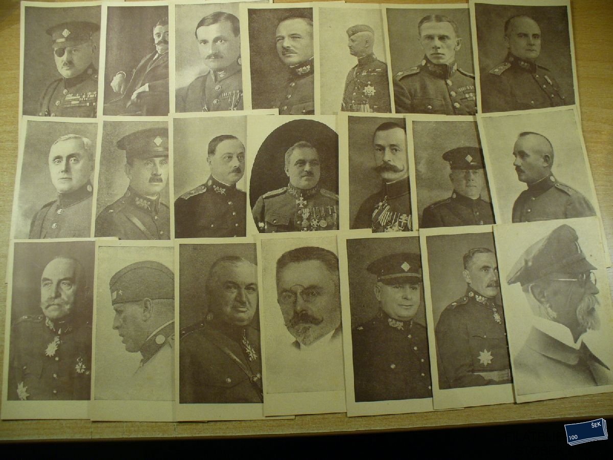 Vojenská pohlednice - Velení čs. armády 1926 - 12 ks