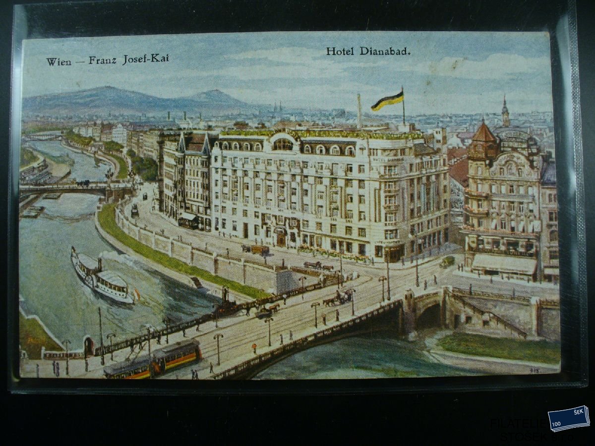 Námětová pohlednice - Reklamy - Hotel Dianabad Wien