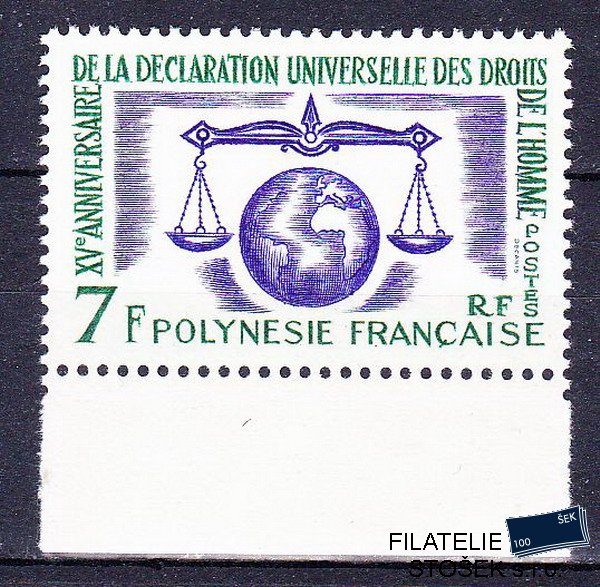 Polynesie známky 1963 Droits de l´homme