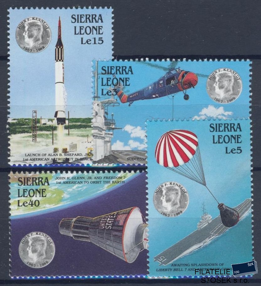 Sierra Leone známky Mi 1122-25 - Kosmos
