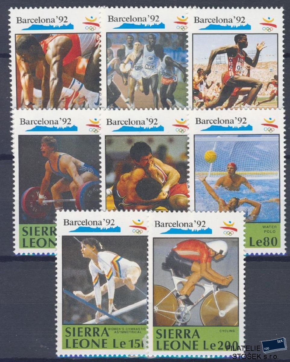 Sierra Leone známky Mi 1509-16 - Olympijské hry