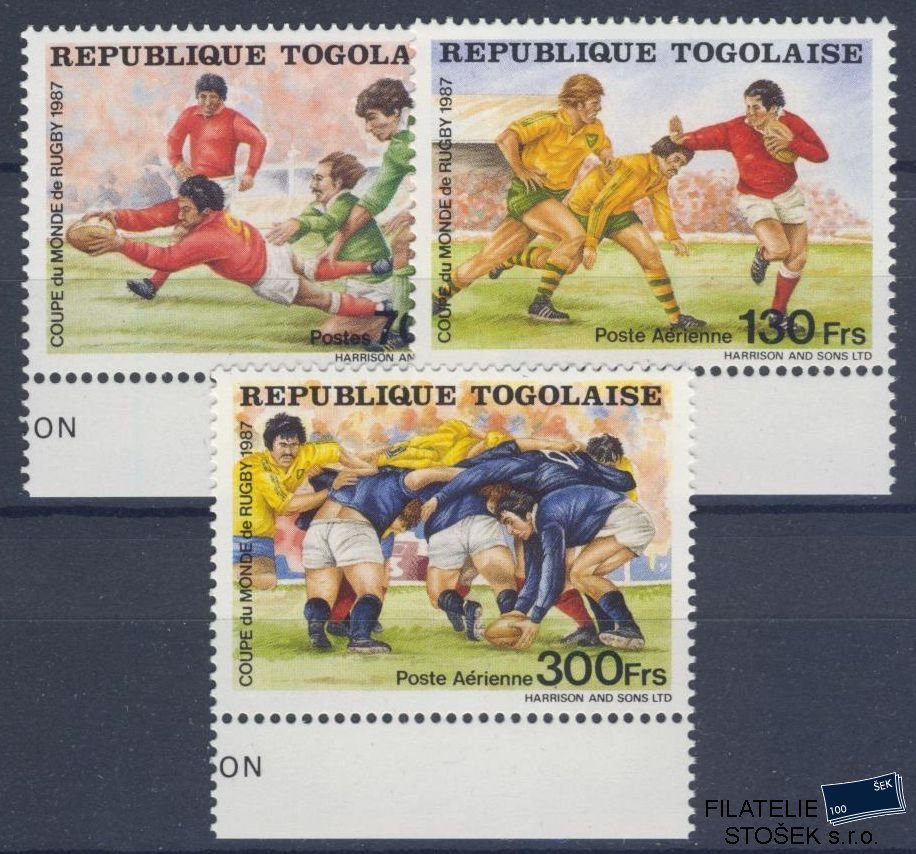 Togo známky Mi 2013-15 - Rugby