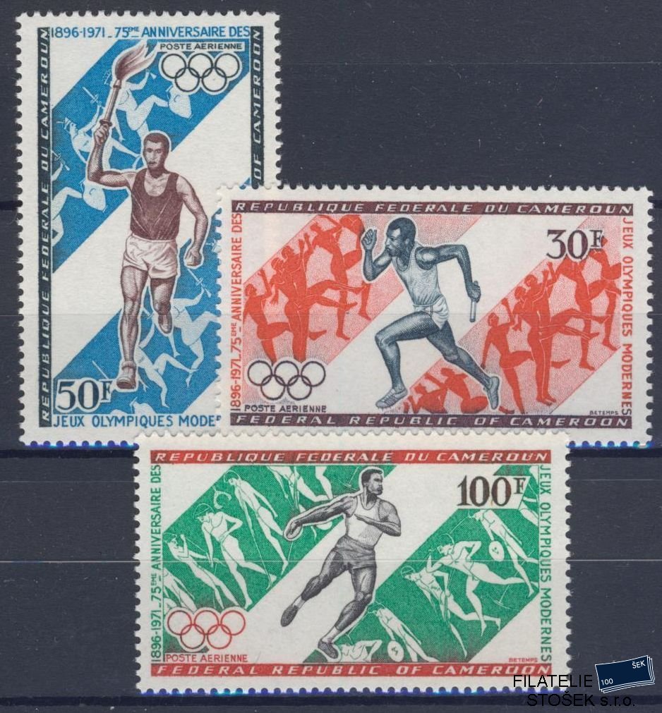 Kamerun známky Mi 653-55 - OH 1972