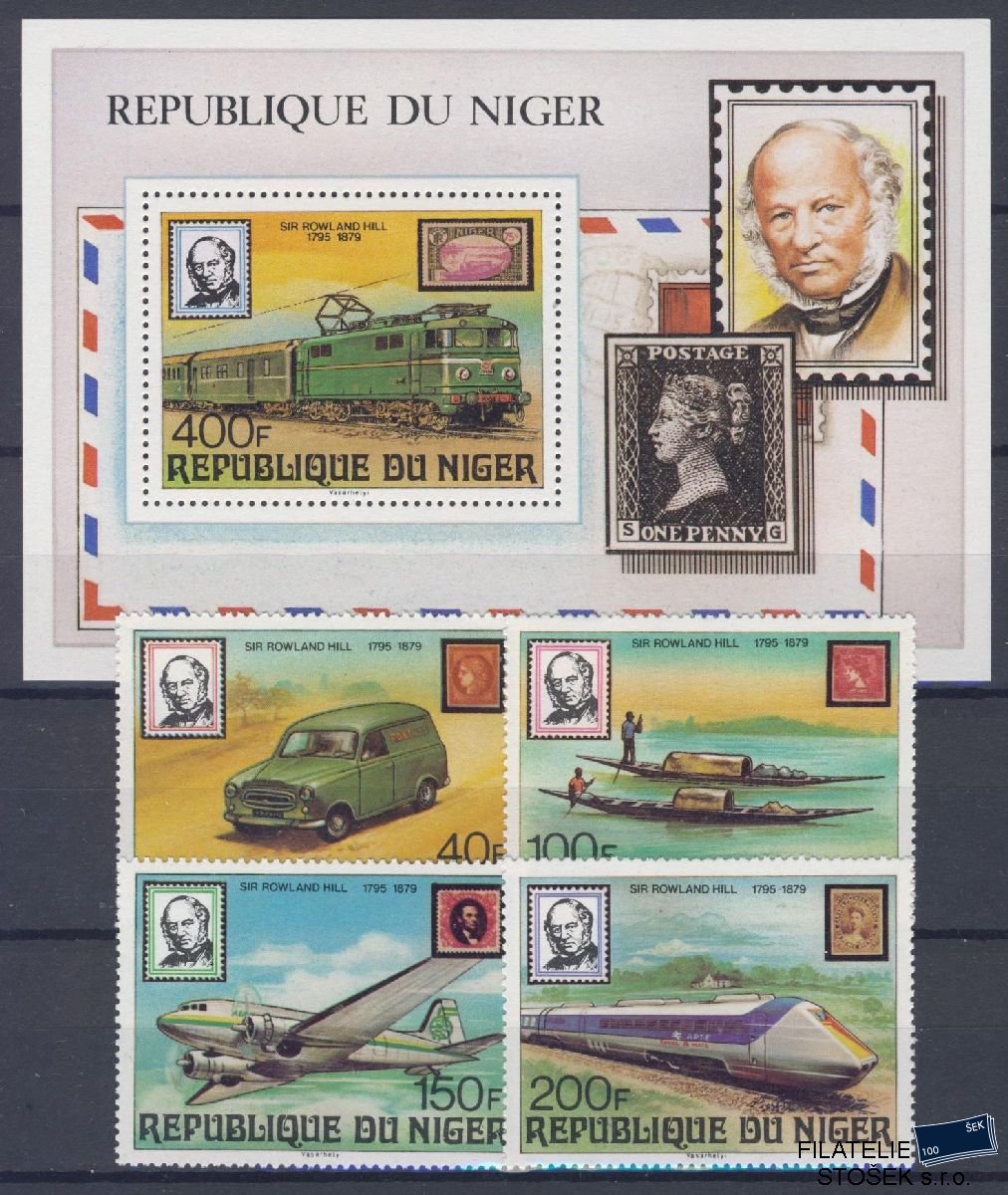 Niger známky Mi 662-65 + Bl 23 - Doprava