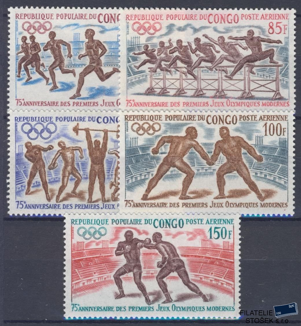 Kongo známky Mi 318-22 - OH 1972