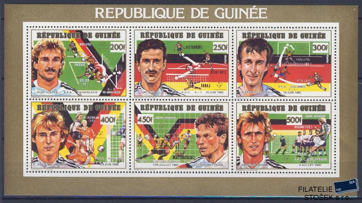 Guinea známky Mi 1308-13 KL - Fotbal