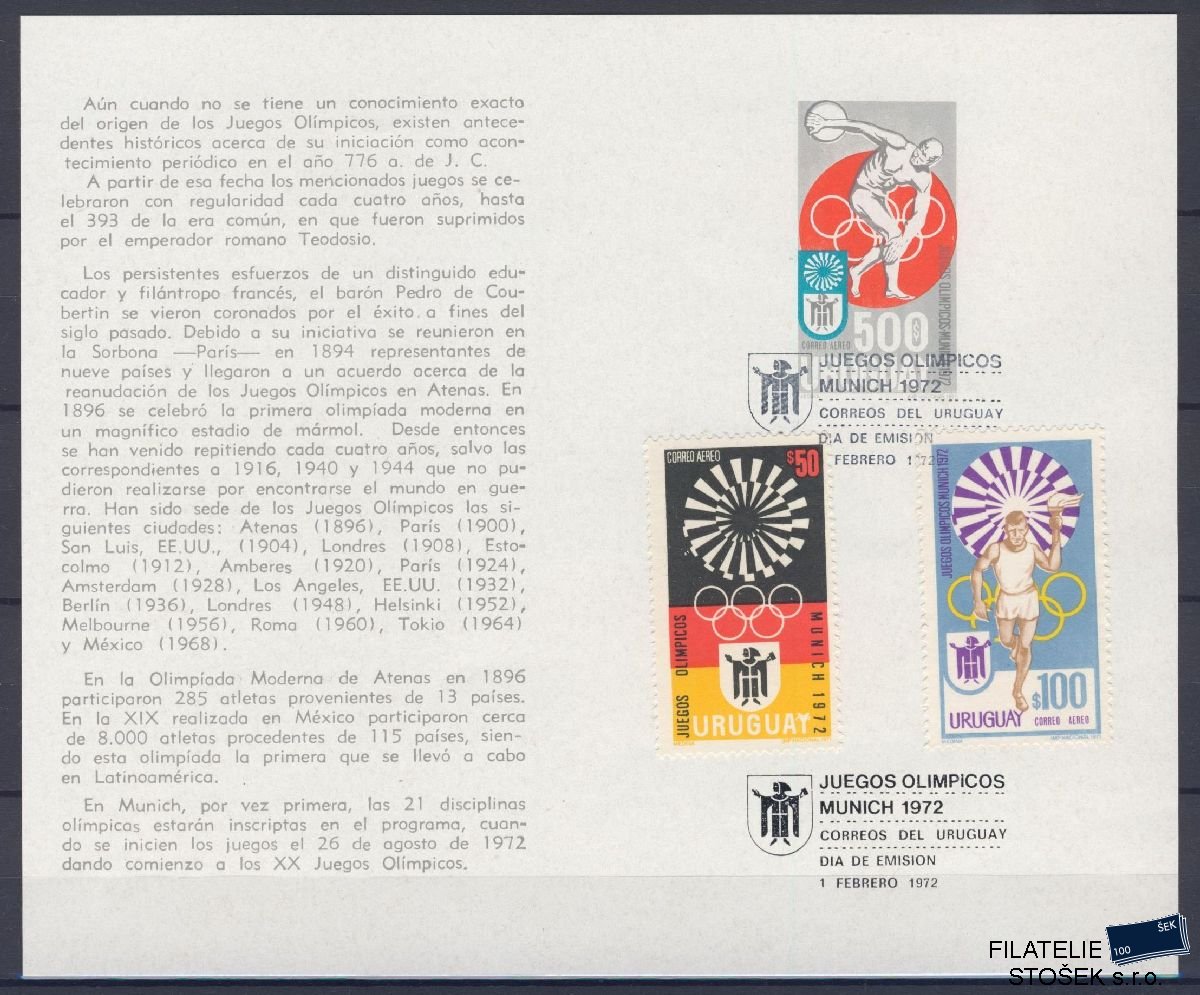 Uruguay známky Mi 1231-33