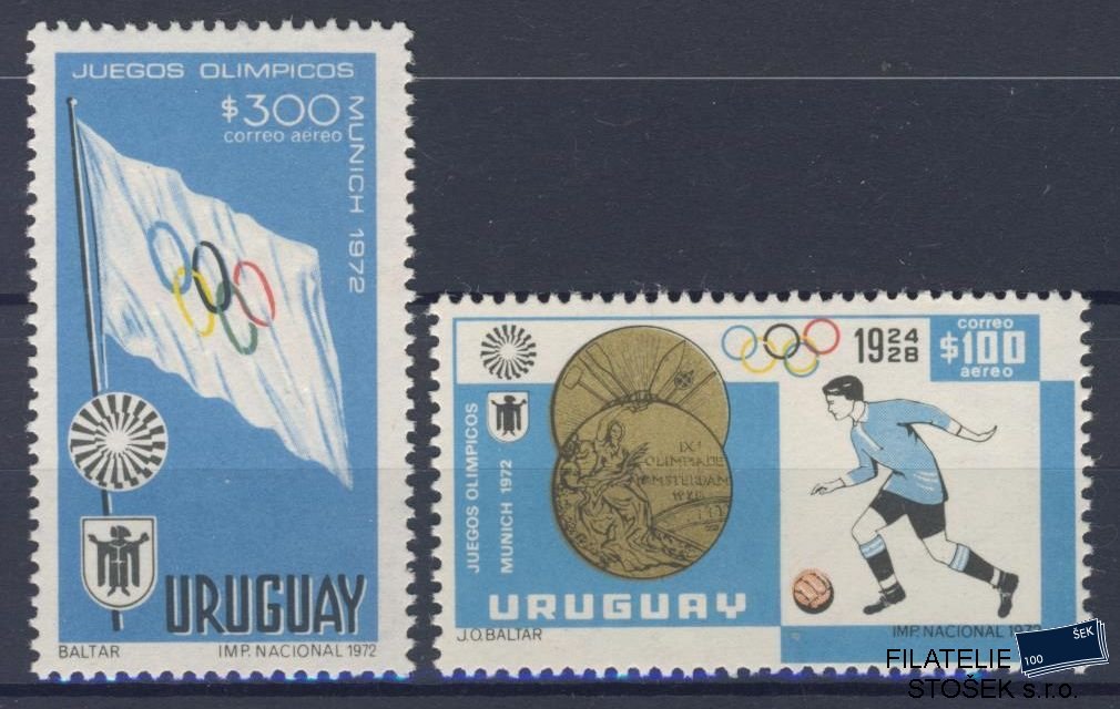 Uruguay známky Mi 1239-40 - OH 1972
