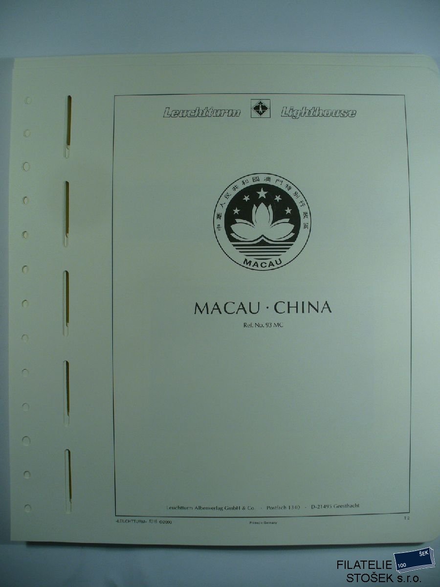 Lechtturm  - Zasklené albové listy Macau 210-13