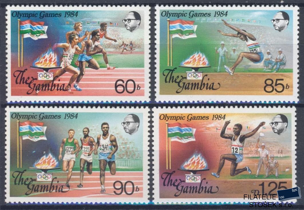 Gambia známky Mi 5081-84 - OH 1984