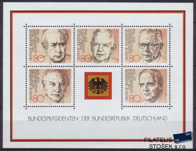 Bundes známky Mi Block 18
