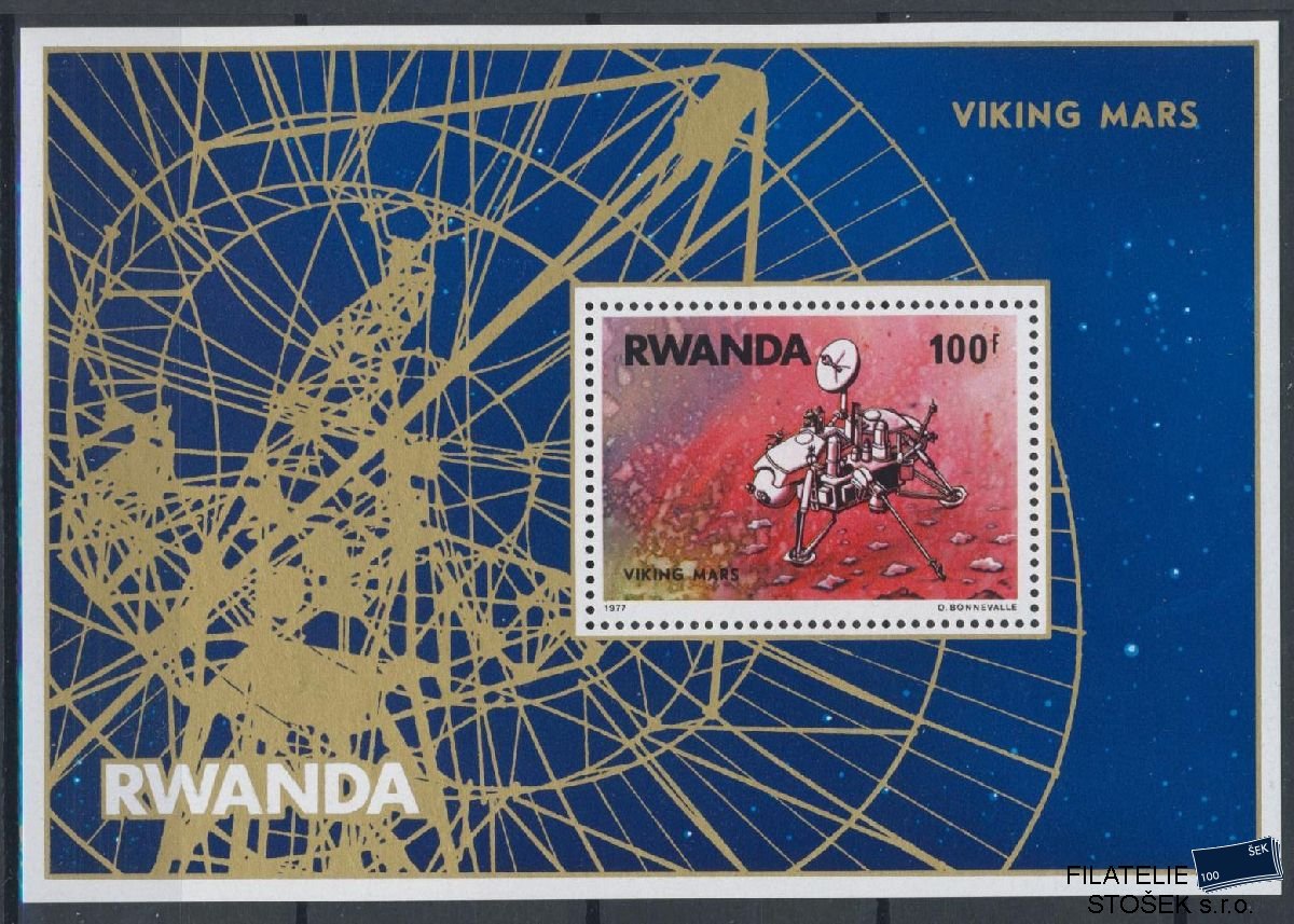 Rwanda známky Mi Blok 78 - Kosmos