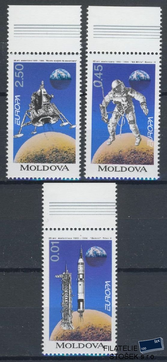 Moldova známky Mi 106-8  - Kosmos