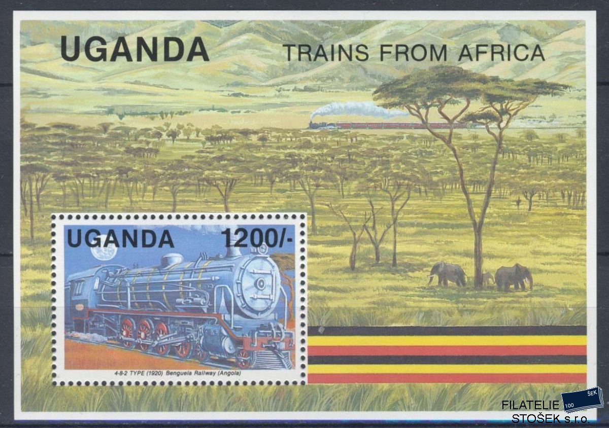 Uganda známky Mi 900 (Bl.134)